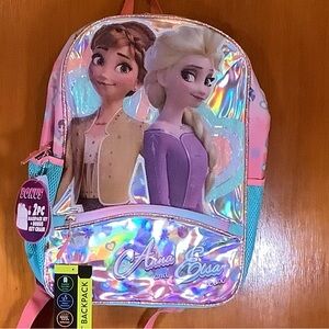 Frozen Kids 17” Backpack with Pink Straps